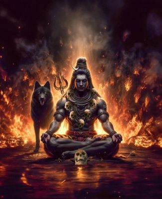 Bhairav Bhagwan- भैरव देवता (गुरुदेव जी के द्वारा सिद्ध किए गए मूर्ति)